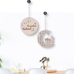 Ramadan Circle Moon Wood Piece Wall Decor Wall Hanging Modern Simple Home Decor Wall Decor - Image 2