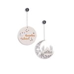 Ramadan Circle Moon Wood Piece Wall Decor Wall Hanging Modern Simple Home Decor Wall Decor - Image 5