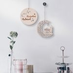Ramadan Circle Moon Wood Piece Wall Decor Wall Hanging Modern Simple Home Decor Wall Decor - Image 6